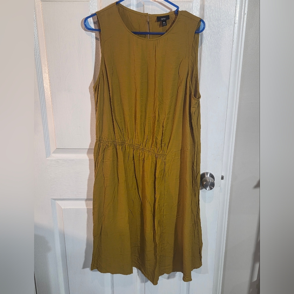 Mossimo Black Label Mustard Midi Dress